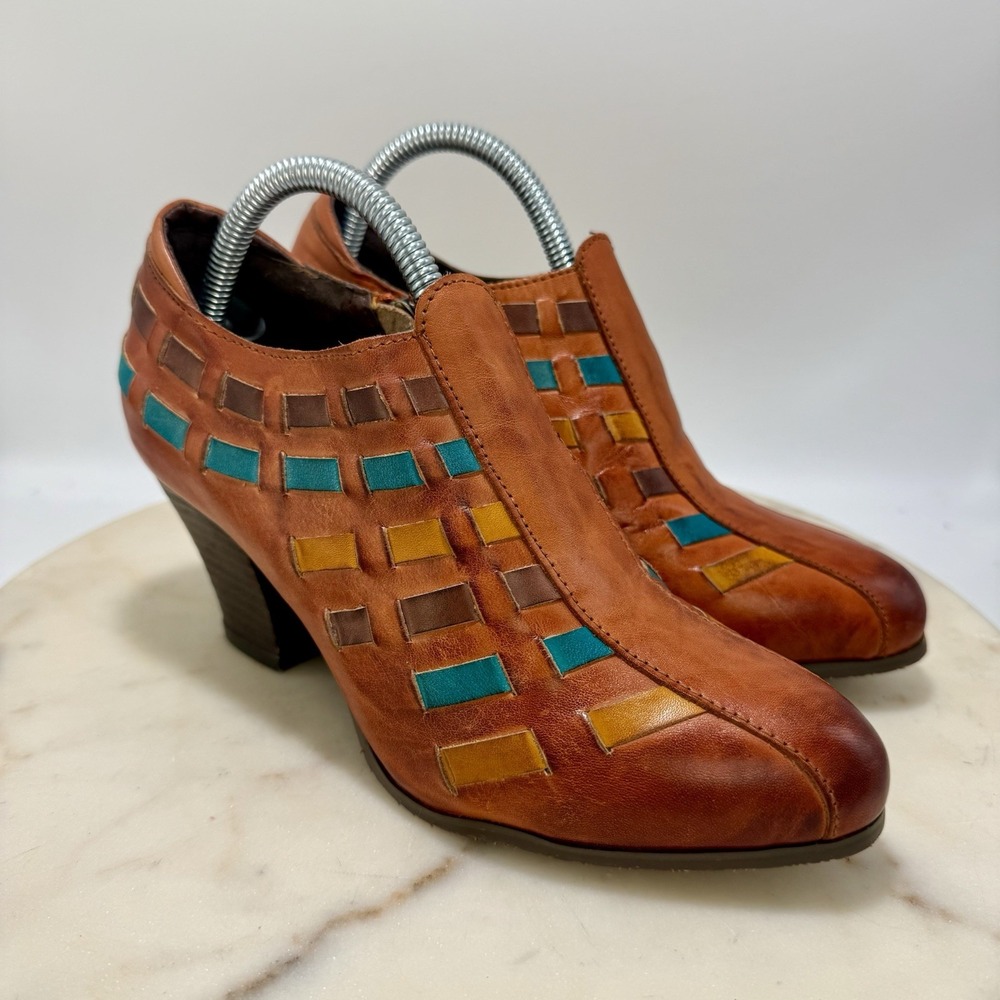 L'Artiste by Spring Step Womens Brilliance Dress Pump Leather Bootie Size 6.5 US